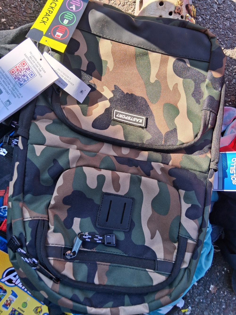 Eastsport  Green Camo Backpack New